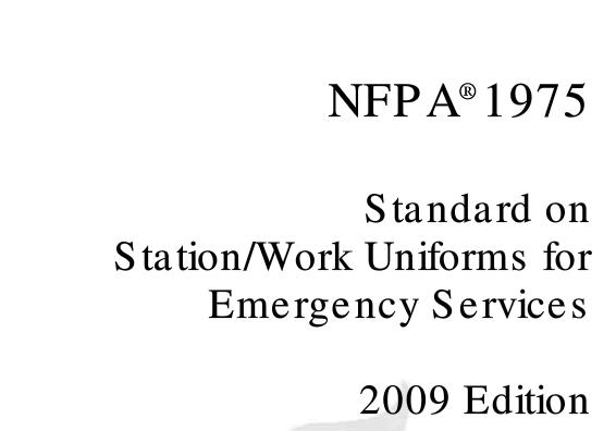 NFPA 1975 NFPA 1975